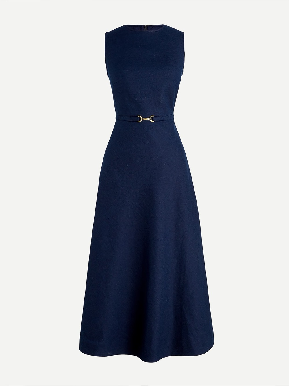 J.Crew A-Line Horse Bit MIDI Dress in Italian Wool